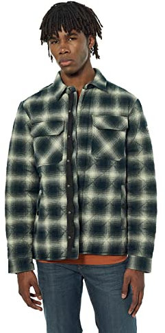 Kaporal - Veste à Carreaux Verts Homme - Tokyo - S - Noir