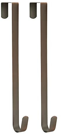 Sattiyrch Kranzaufhänger, 38,1 cm, Stahl, Einzelhaken, gebürstetes Kupfer, 2 Stück