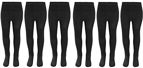 KAV Girls Tights - Simple and Smooth Cotton Tights for Children - Skin-Friendly Bottoms Tights for Everyday Casual Wear, Indoor and Outdoor