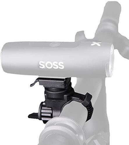 NELboNs Bike Headlight Mount Bracket Compatible with XOS S XL-400 Headlight LD09 Tailight Adapter Flex Tight Mount Out-Front Handlebar Flashlight Mount Adjustable Strap Torch Light Holder