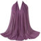 Scarf Shack Damenschal, Hijab, Chiffon, Georgette, handgefertigt, weich, Premium-Qualität, Sarong-Schal, Maxi-Schal, einfarbig, einfarbig, hergestellt in Dubai (Lila)