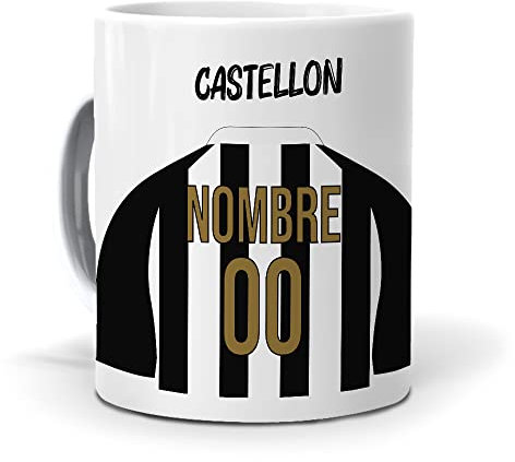 mundohuevo Taza Personalizada con Texto. Camiseta Personalizada Castellón. Regalo Original. Haz, Regala Alegría.
