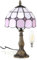 Bidesen 8-Zoll Tiffany-Stil Tischlampe, Vintage, Handgefertigter Buntglas-Schirm, mit Glühbirne, für Schlafzimmer, Arbeitszimmer und Büro