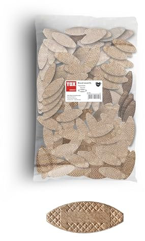 TOX Biscuit wood XL P10 en bois de hêtre pour des fixations stables d'éléments en bois, taille P10, 250 pièces, 015600241