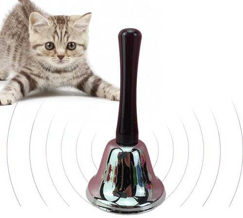 Handglocke - Läutende Glocke - Elegante, superlaute Handglocken aus Metall, Serviceglocke, Tischglocke für Portier, Küche, Restaurant, Sportveranstaltungen