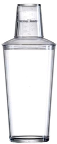 AIOS Shaker à cocktail 3 pièces en polycarbonate incassable