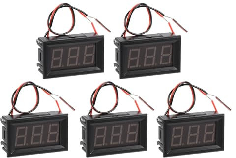 PATIKIL DC 5-120V Digital Mini Voltmeter Voltage Display, LED Display Panel Voltage Tester Meter for Car Motorcycle Battery Monitor, Blue