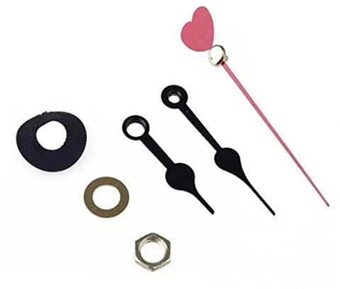 BESTonZON Uhr innenleben Batterie Uhrwerk Austausch von Uhrenreparaturteilen Ersatz-Hand-DIY-Reparatur-Kits Haargummis Wanduhrwerk ersetzen Suite Diamantzeichnung Komponente