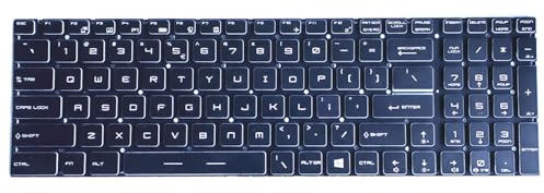 New Replacement Keyboard Compatible with MSI GS75 Stealth, GE75 Raider, MSI GP75 GL75 GL65 GP65 Leopard Series with Per-Key RGB Backlit