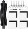 NIXOOT 13 Stück Zubehörset für Eufy L60 / L60 SES / L60 Hybrid / L60 Hybrid SES Saugroboter, Ersatzteile Zubehör 1 Hauptbürste 4 Hepa Filter 6 Seitenbürste 1 Reinigungszubehör 1 Schraubendreher