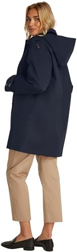 Tommy Hilfiger Parka Femme Cotton Hood Trench-Coat, Bleu (Desert Sky), 36