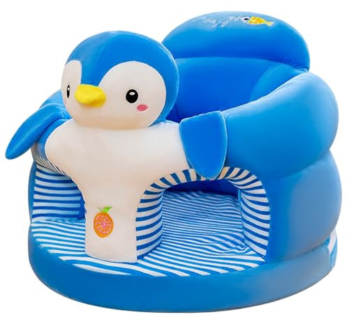 Baby Chair Sit Me Up Cute Penguin Design Sit Me Up Floor Seat for Baby Comfy Plush Infant Upseat Baby Seat Removable and Washable for Home or Travel Upseat Baby Seat Sit Me up Floor Seat for Baby