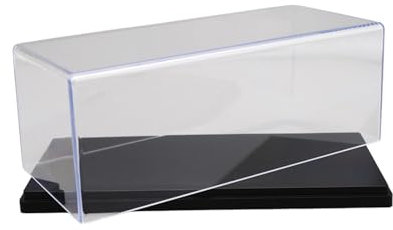 Luwecf Klarer Schaukasten Aus Acryl für Modellautos 1:43, Elegante Aufbewahrungslösung, Schwarz 16.3x7.2x5.5cm