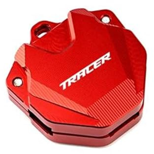 LIJUNSHANI Porte-CléS en Forme Coquille Clé Etui Clés De Moto pour Yama&HA Tracer 7 9 900 700GT MT07 MT09 2014 – 2024, Coque De Protection pour Clés(Red)