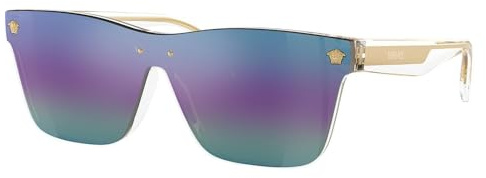 Versace KIDS VK 4004U 148/P1 Crystal Plastic Square Sunglasses Multicolor Mirror Lens