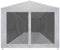 Küchenzelt Pavillon Weidezelt Pavillons - Partyzelt mit 8 Mesh-Seitenwänden 9 x 3 m für Terrasse Festival Garten Party