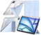 Funda Compatible con iPad Air 11 2024, iPad Air 5/4 10,9 Pulgadas 2022/2020, iPad Pro 11 Pulgadas (2022/2021/2020/2018), con Portalápiz, 6 en 1 Soporte, Auto-Sueño/Estela, Azul Claro