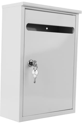 OSALADI Wall Mount Briefkasten Mit Schloss Multifunktionale Vorschlagsbox Für Büro Und Schule Wetterfester Sammelbehälter Für Spenden Und Beschwerden