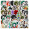 Medusa Aufkleber 50 Stück Wasserdicht Trendy Vintage Sticker für Wasserflaschen Laptop Fahrrad Gepäck Skateboard Scrapbook,Vinyl Funny Cartoon Griechische Mythologie Sticker für Erwachsene Teenager