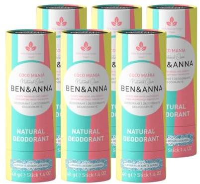 BEN & ANNA COCO MANIA - Natürliches Deo-Stick für Herren und Damen | Vegan & Naturkosmetik | Nachhaltig in Papertube | Gegen starkes Schwitzen | Aluminiumfrei (6)