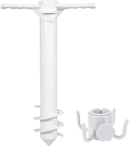 Piquets robustes - Pied de parasol de plage stable - Accessoire de trampoline pour sports de plein air, jardin, terrasse, piscine, camping
