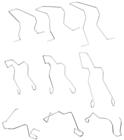 9 Stück Glühbirne Haltefeder Klemmen, Federklammern für Scheinwerfer, Spring Retaining Clip Kompatibel mit H1/H3/H4/H7 Glühbirnen, für stabile Lampenbefestigung