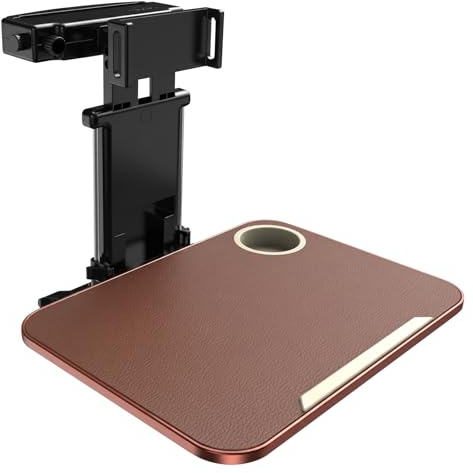 Car Seat Tray with Adjustable Foldable Car Table, Cup Holder & Universal Tablet and Phone Stand, Car Seat Travel Tray