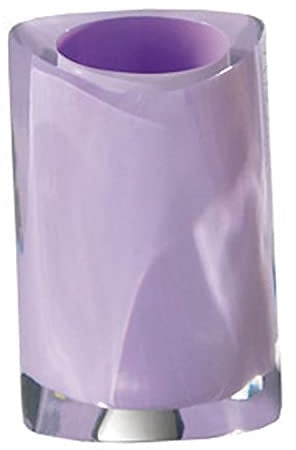 Gedy Lilla, Twist Bagno, Misure e Peso: 12X8,5X8,5 CM & 0,465 kg, Porta spazzolino in Resina Resistente di Alta qualità, Design Babled&Co, Fatto a Mano, 2 Anni di Garanzia, Unica