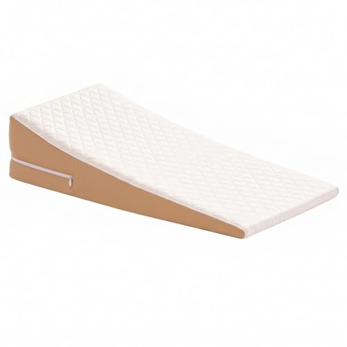 Avana Bed Wedge X-Large Memory Foam Kissen mit abnehmbarem Bambusbezug, Rayon, beige, 1 Count (Pack of 1)