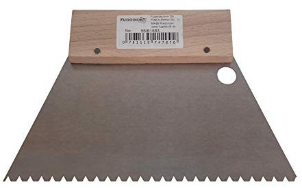 Fugodicht Leim Klebstoff Zahnspachtel Bodenleger Normalstahl B3 3.4x3.6mm gezahnt 180mm