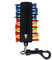 Tinksky Golf Teehalter-Set, 12 Tees, 2 Golf Ballmarker, 1 Pitchgabel, 1 Golf Bleistift, mit Schlüsselanhänger