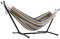Vivere C8SUNC Sunbrella®-Hängematte mit Gestell Carousel Confetti (8 Fuß), 265 x 112 x 104 cm