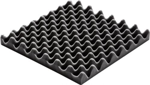 Noppenschaum anthrazit Akustikschaum Dämmung Schaumstoff Schallschutz (50 x 50 x 5 cm RG 40 Kg/m³, anthrazit)
