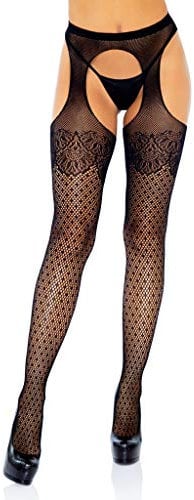 Leg Avenue CALZE A RETE Halter Collant, taglia unica, colore: nero