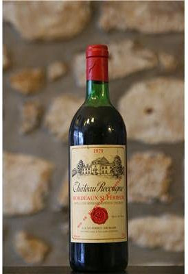 Vin rouge, Château Recougne 1979