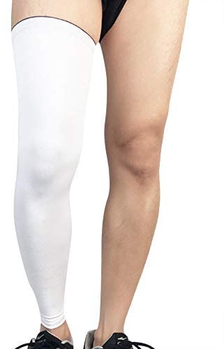 Basketball Knee Pads Leg Sleeve Kneepads Crashproof Sports Knee Brace Guards For Men And Women White L