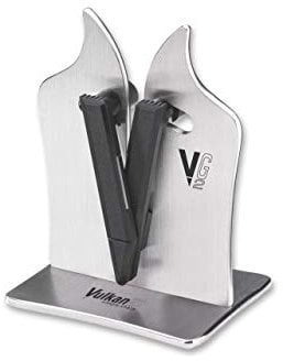 Vulkanus Unisex – Erwachsene Messerschärfer Professional G2 Schärfgerät, silber, One Size