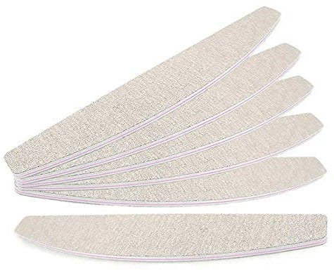 EuBeCos 100 x PREMIUM Profi Nagel Feilen Zebra Trapez Körnung 100/180 MADE IN GERMANY