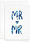 Pretty Paper Glückwunschkarte Hochzeit A6 hochkant blanko: Mr & Mr, Skandinavisches Design