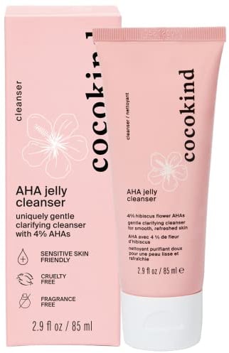 AHA AHA BHA Sanftes Reinigungsgel für das Gesicht mit Hyaluronsäure, Peeling-Gesichtsreiniger für fettige Haut
