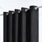 Furlinic Grand Rideau de Douche Anti Moisissure,Noir,Tissu en Polyester,Lavable en Machine,Oeillet Rideaux de Baignoire 200x200cm,Impermeable,Lesté