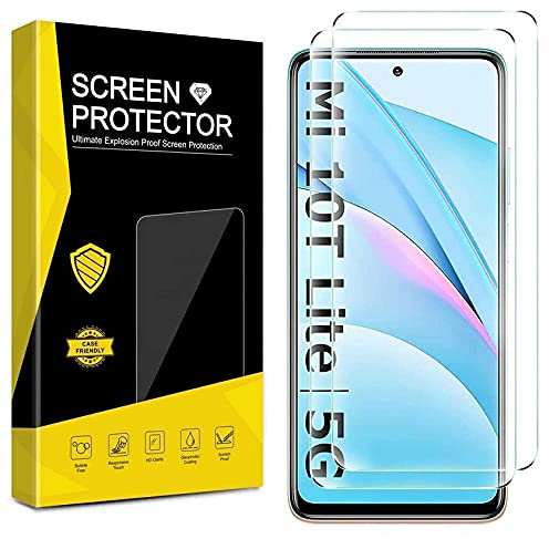 Cracksin [2 Stück] Schutzfolie kompatibel mit Xiaomi Mi 10T Lite Verbundglas Panzer Schutzglas Hart Tempered Glass 9H Kristallklar Anti-Kratzen Anti-Öl