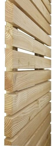 Modernes Fassadenprofil 27x65 mm Rhombus 180 cm europäische Lärche glatt Rhombusleisten Konstruktionsholz Glattkantbrett