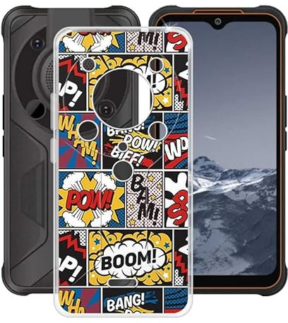 HGJTF Hülle für AGM Glory G1 Pro (6.53), Ultra Dünn Transparent Weiche TPU Schutzhülle Case, Stoßfest Anti-Kratzer Bumper Handyhülle Cover für AGM Glory G1 Pro - WMA4