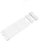 JONASHER Extendable Narrow Closet Tension Shelf Slim Cupboard Divider Rod Adjustable Cabinet Organization Storage Rack Windowsill Bathroom Shelving Unit for Small Space - White