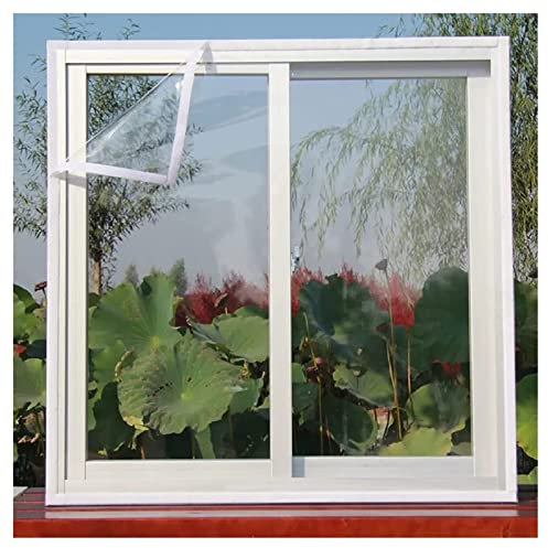 STRMAX Thermo Cover Fenster-Isolierfolie,Planen-Wärmedämmfolie for Fenster Im Winter, Kalt Und Winddicht, Staubdichte Sekundärverglasung, Anpassung (Color : Clear, Size : 4x4m)