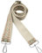 Hibate Universal Replacement Shoulder Strap for Women's Handbags - Wide 3.8cm Crossbody Bag Straps - Diamond_Green(silver clasp)