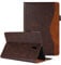 CASAFUNY Coque pour Samsung Galaxy Tab A 10.5 2018 (SM-T590/T595/T597) Etui PU Cuir Housse de Protection avec Multi-Angles Support pour Samsung Galaxy Tab A 10.5 2018, Marron