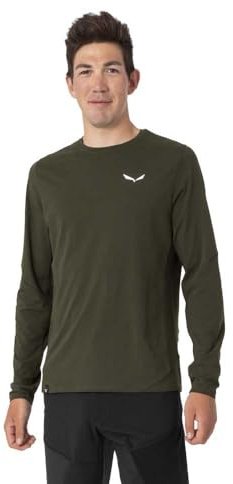 Salewa Herren Pedroc Dry M L/S Tee. Longsleeve Tee, Dark Olive, XL EU