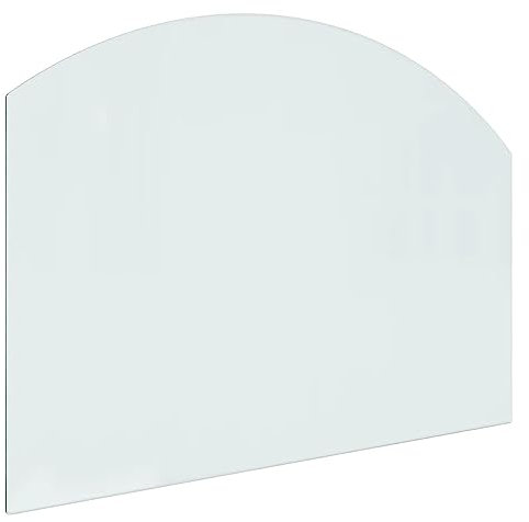 vidaXL Kaminofen Glasplatte Kaminplatte Kaminglas Ofenglas Bodenplatte Funkenschutzplatte Glasbodenplatte Kaminbodenplatte 80x60cm